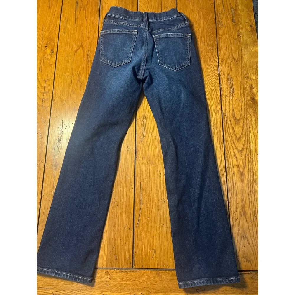 Old Navy Boys Slim Boot-Cut Jeans Dark Wash Built-In Flex Size 10 Slim